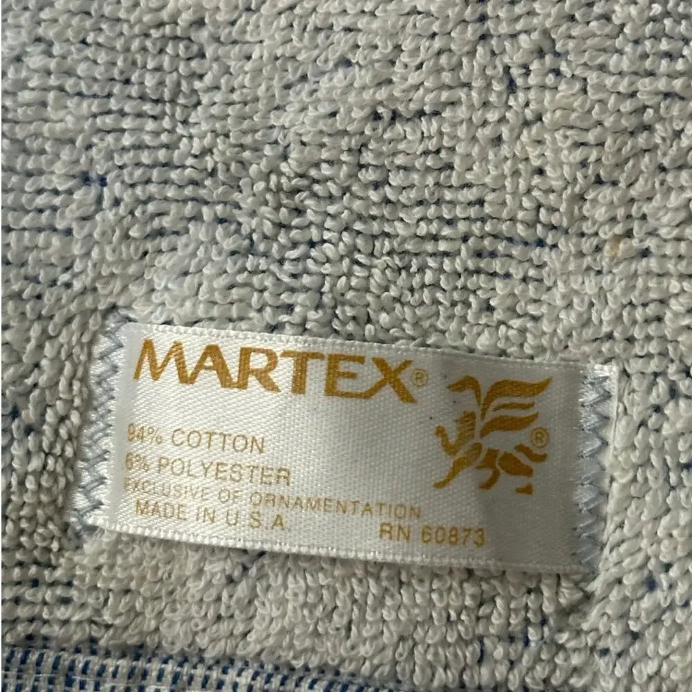 Martex Blue White Cotton Blend Lake Tahoe Country Club Golf Towel
